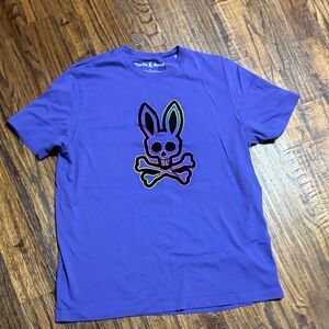 Psycho Bunny Blue Tee with Iconic Design